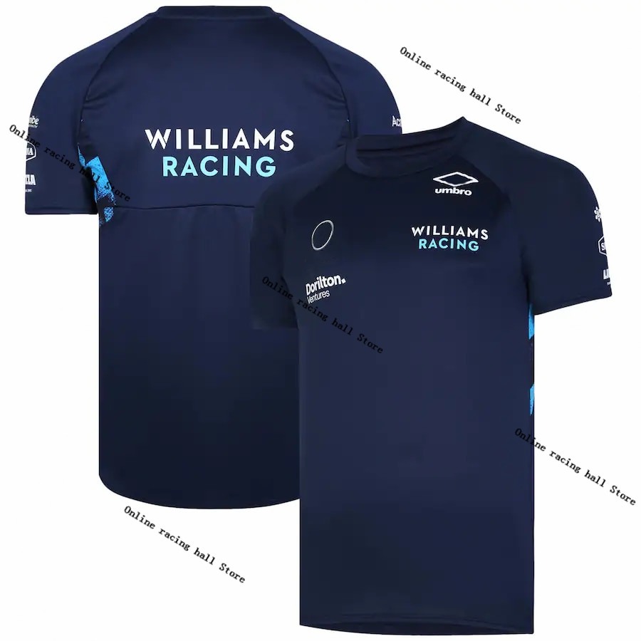2022 Williams Racing Team Training Jersey Formula One Official Website T-shirt Newest F3 GT Racing Large Men's 3D Shirt
