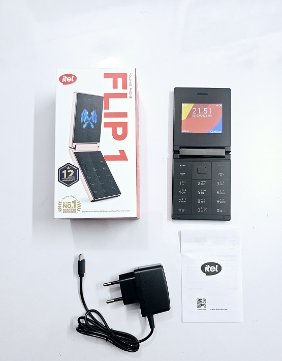 itel Flip 1 Folding Phone Dual Sim. 