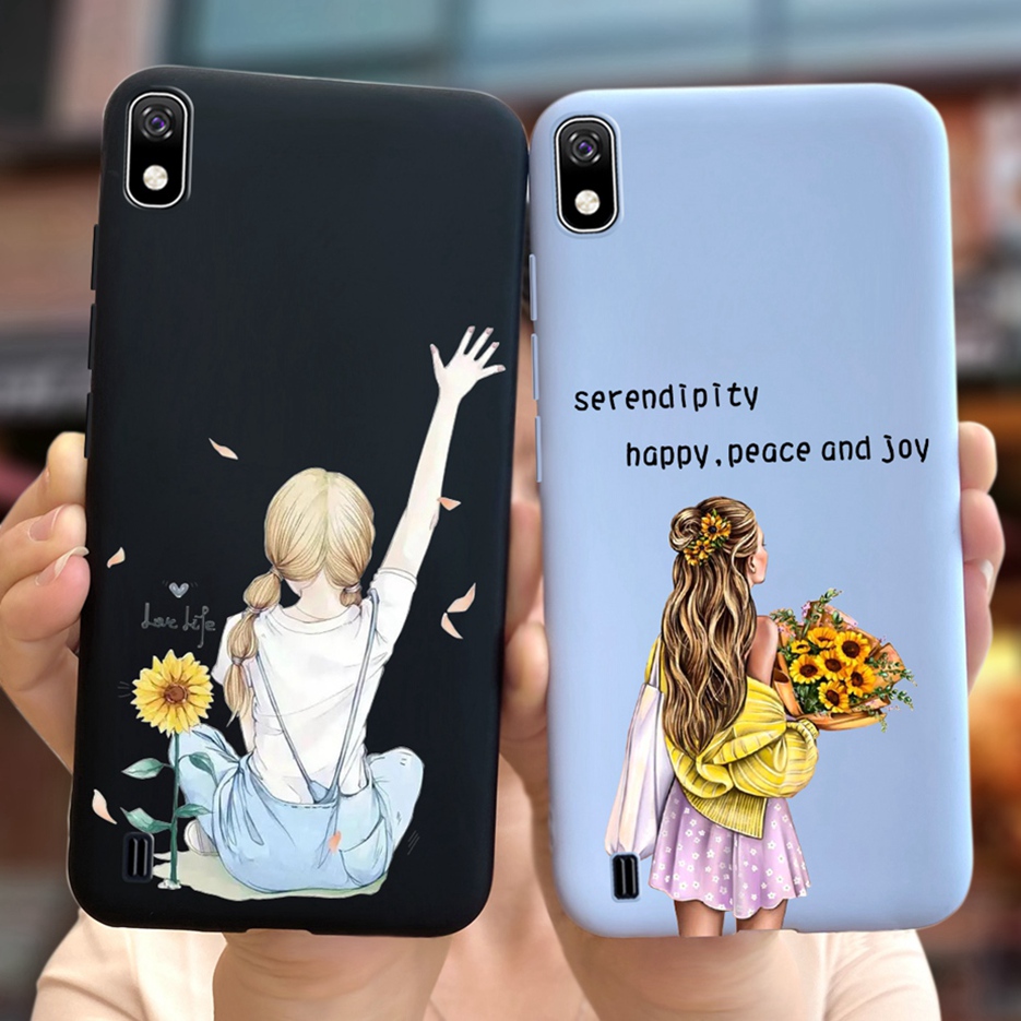 For Samsung Galaxy A10 Case SM-A105F Luxury Candy Painted Cover Soft Silicone Phone Case For Samsung A10 A 10 Back Covers Bumper. 