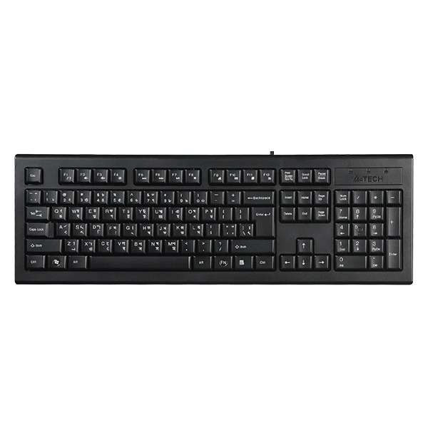 A4Tech KRS-82 Comfort Round Edge Keycaps FN Hot Keys Full-Size USB Natural_A Wired Keyboard. 
