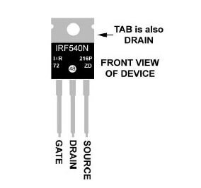 IRF540 Specification