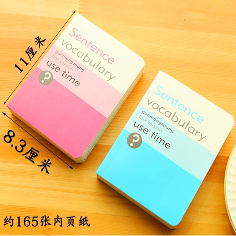 【happy one】South Korea review helper in learning student vocabulary memo pad Creative word book portable notebook. 