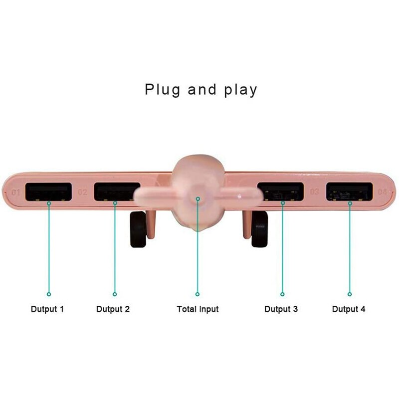 【VisioN Shop】Multi-Port Hub for Mac Pro, 4-Port Powered USB 2.0 Hub for PC Computers and. 