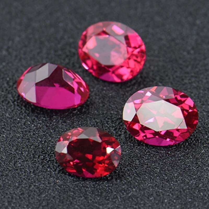 Better Quality Natural VVS Ruby Faceted Oval Cut Gemstone for Jewelry Making Natural Mined Gem