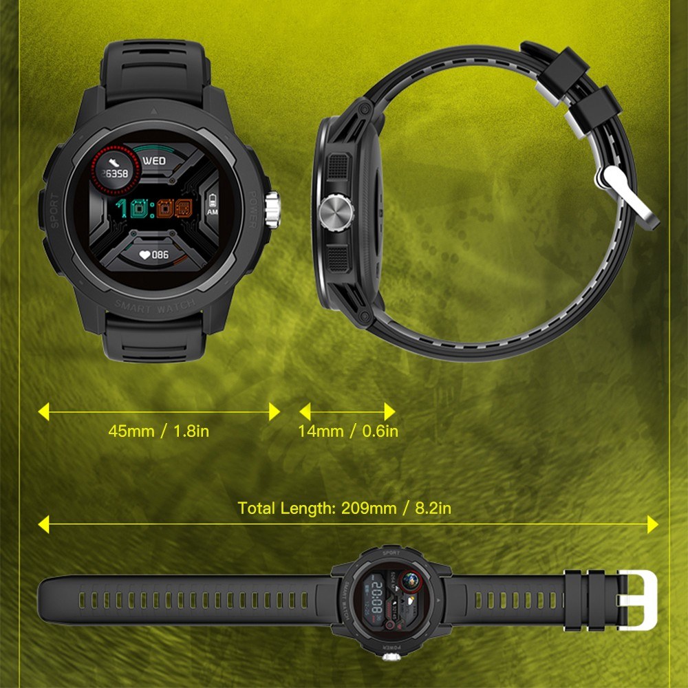 NORTH EDGE Mars 2 Touch Screen Intelligent Watch with Heart Rate Monitor. 