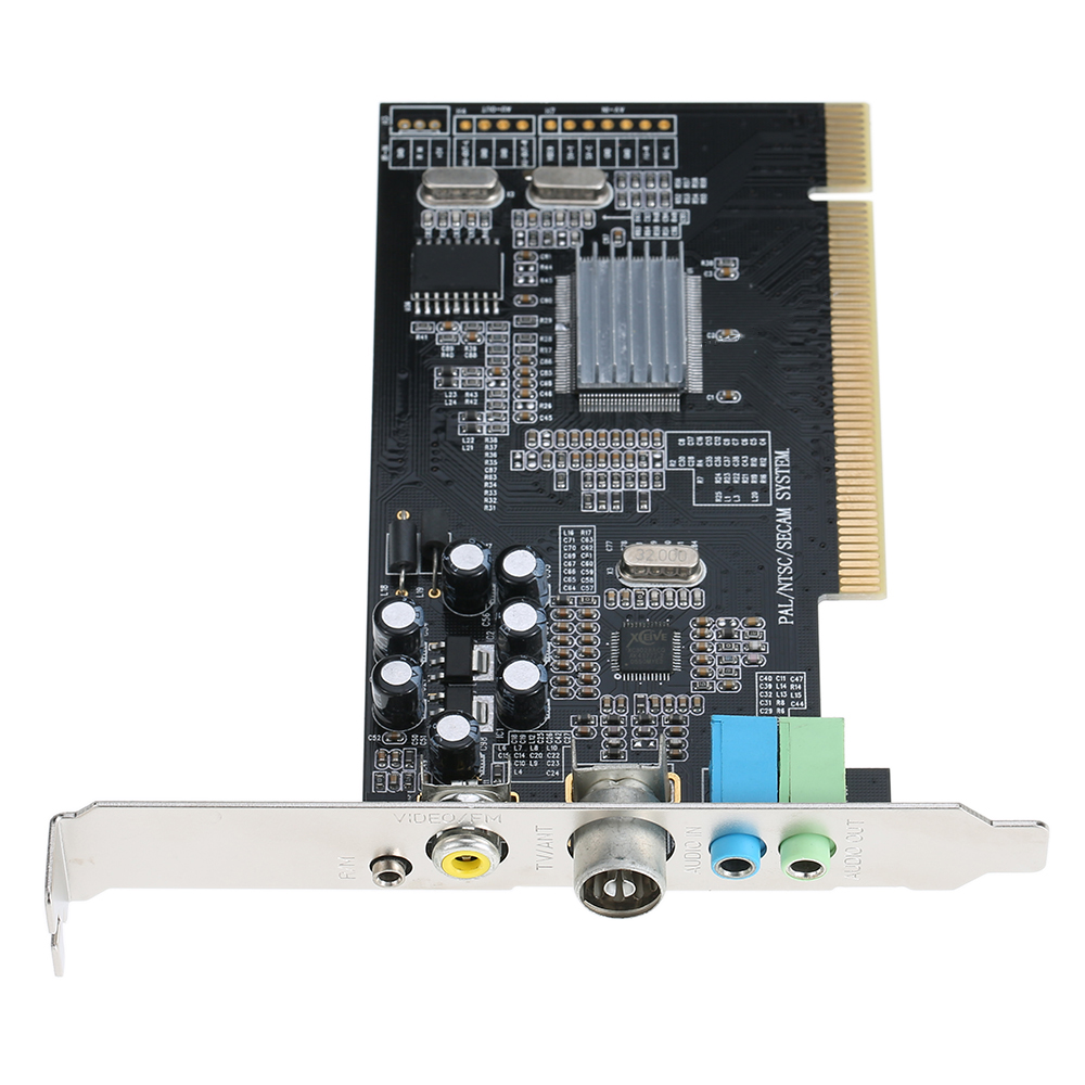 PCI Internal TV Tuner Card MPEG Video DVR Capture Recorder PAL BG PAL I NTSC SECAM PC PCI Multimedia Card Remote. 