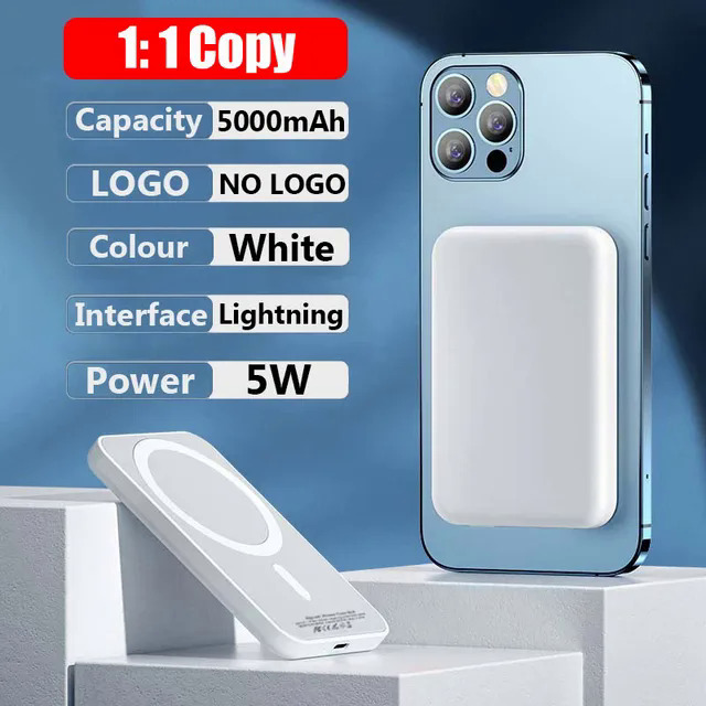 【Mascaraara】Original 1:1 Macsafe Power Bank Magnetic Wireless Powerbank External Portable Battery Pack For Apple iphone 15 14 13 12 Pro Max. 