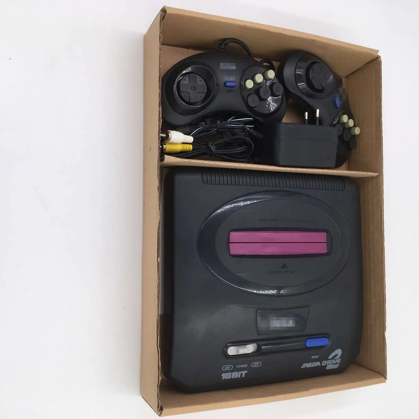 Retro 16Bit Game Console for Sega Mega Drive 2 Old Fashioned MD Game Console(Include 5 different kind of games). 