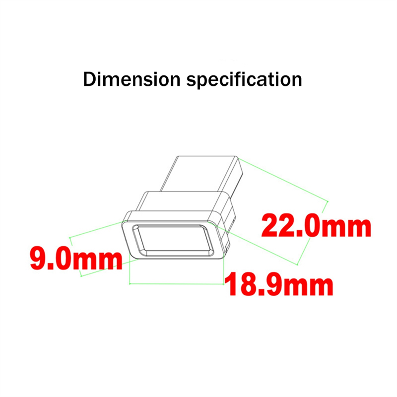 1 Piece USB Fingerprint Reader Computer USB Fingerprint Lock for Windows 10 11 Hello USB Fingerprint Sign-in Unlock Module. 