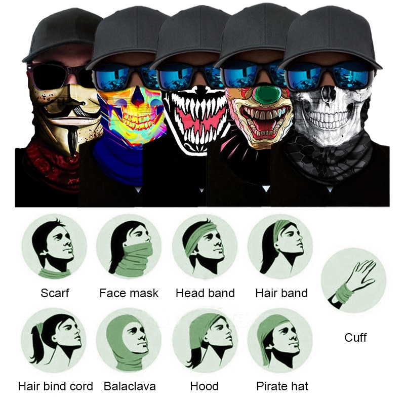 Neck Gaiter Face Mask Sport Seamless Bandana Buffs Motorcycle Balaclava Cycling Face Shield Face Cover Scarf Climbing Hiking. 