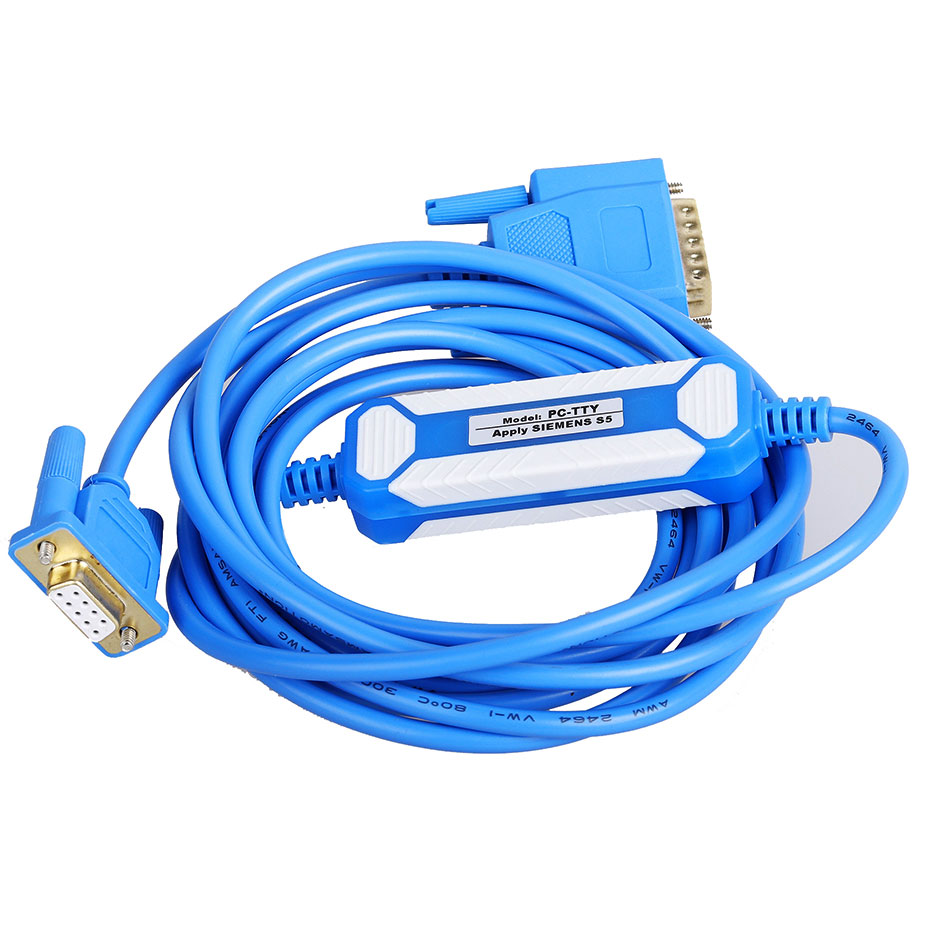 PC-TTY Amsamotion 6ES5734-1BD20 Cable Suitable Siemens S5 Series PLC Programming Cable. 