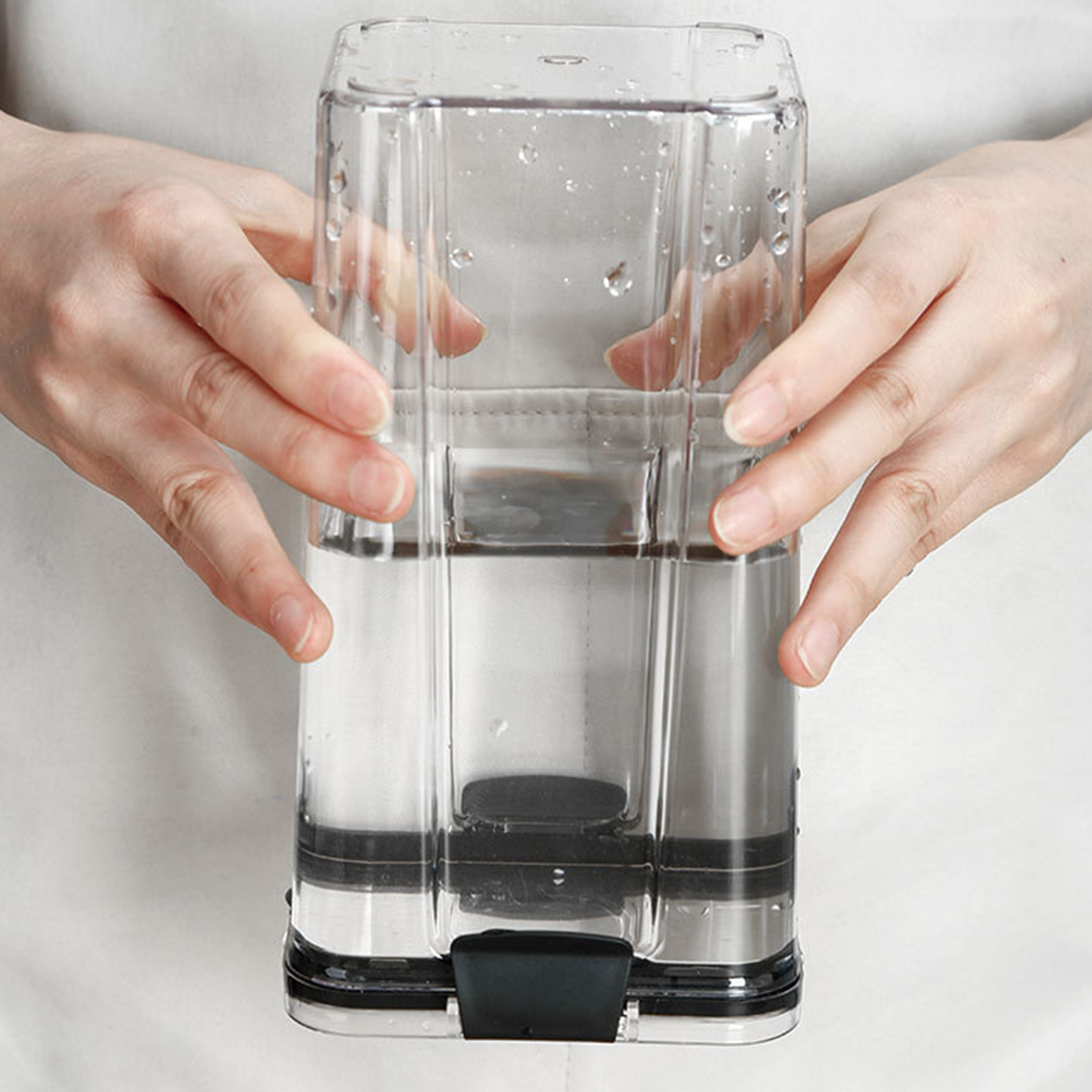 Moisture-proof Stackable Transparent Sealed Food Storage Jar Container with Lid. 