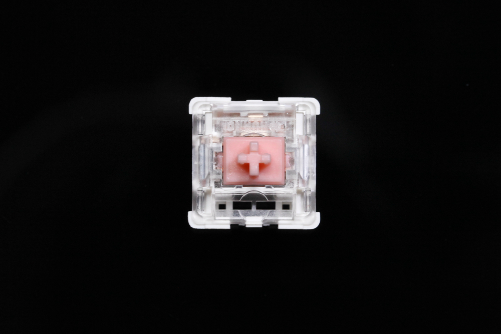 Huano Pink Switch RGB SMD Linear 60g Switches For Mechanical keyboard mx stem 3pin Pink clear. 