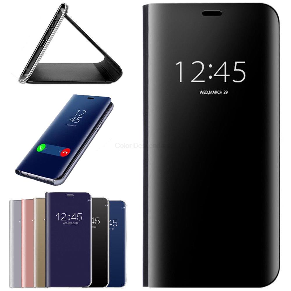 hauwei nova9 case smart mirror flip leather cover for huawei huawey huawie huavei nova 9 nth-nx9 6.57 magnetic stand coque