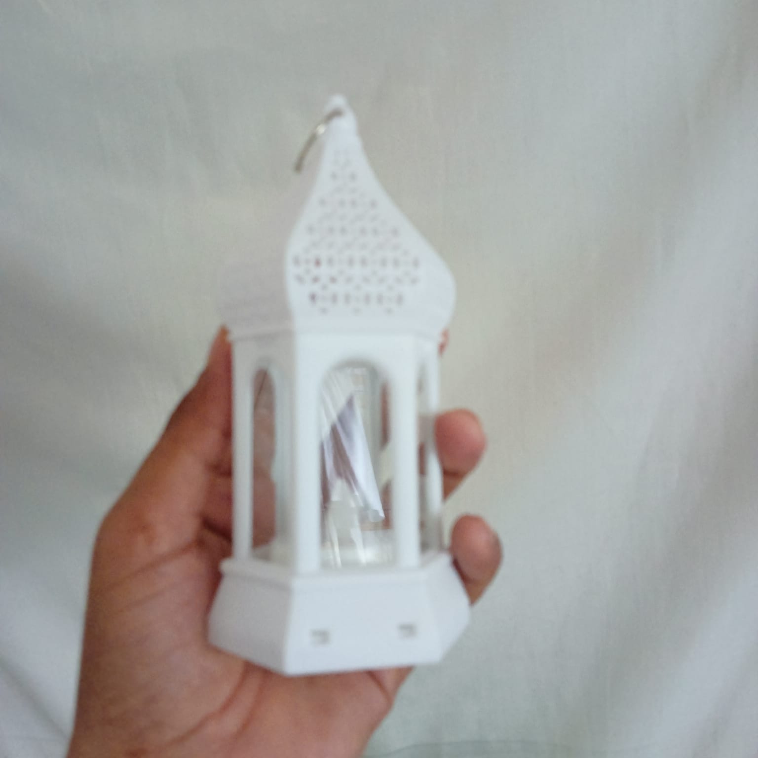 "LED Lantern Set - 14cm Multi-Color Morocco Wind Lanterns (2 pcs) | Battery-Powered for Ramadan Kareem, Eid Mubarak, and Islamic Home Decoration". 