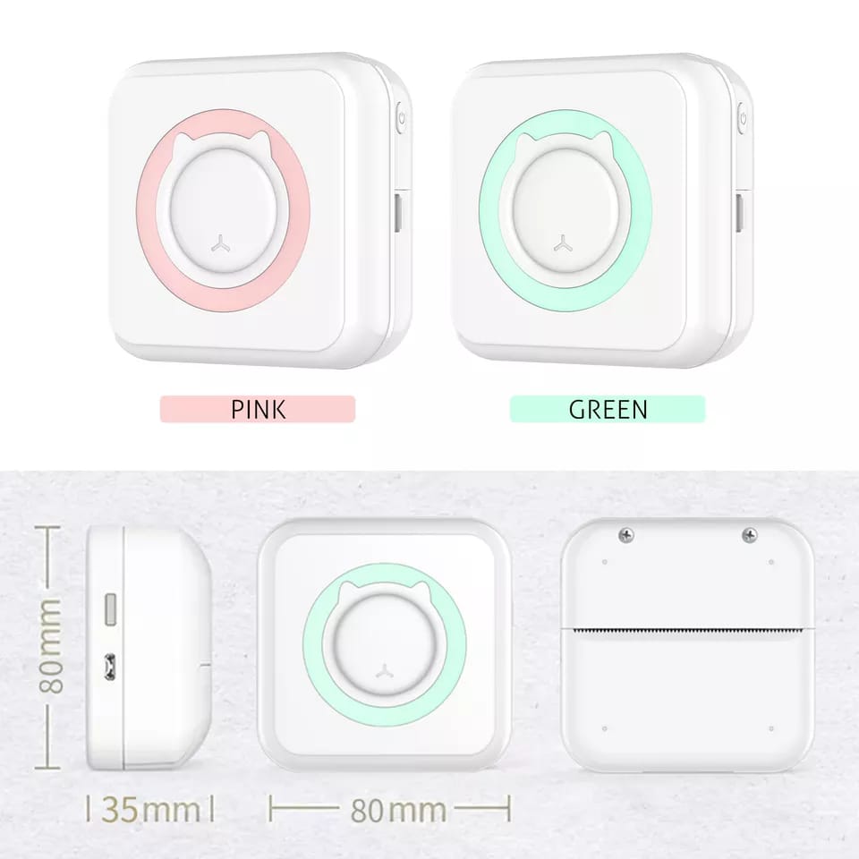 Mini printer Sadakalo Photo Printer Wireless Bluetooth Thermal Printer Photo Label Sticker Printer, C15. 