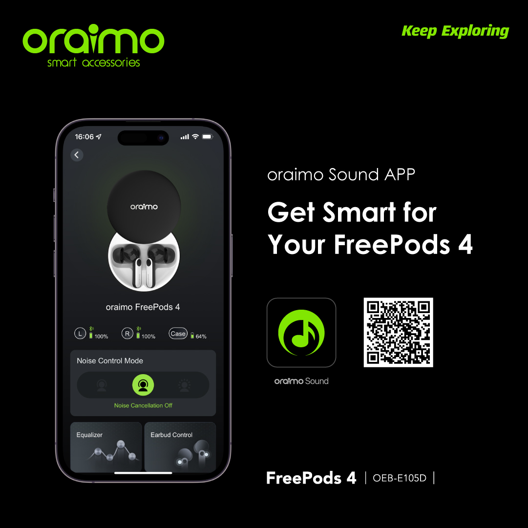 FreePods 4 ANC True Wireless Earbuds. 
