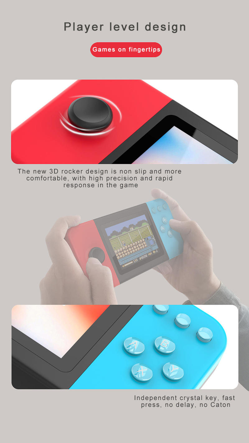 D20 handheld game console PSP nostalgic 500 in one handheld classic nostalgic handheld game console Geartronic. 