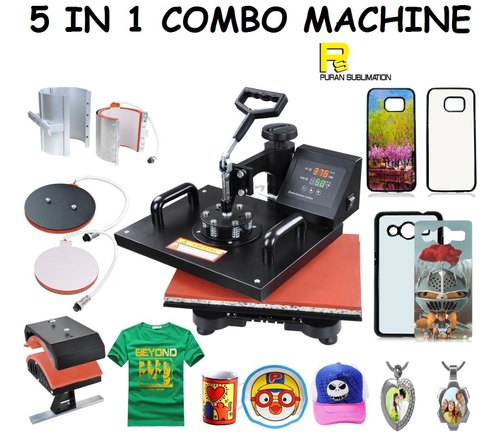 Sublimation heat press machine, Digital Heat Press 5-in-1 Machine (Grade-A) WITH 2 YEARS WARRANTY. 