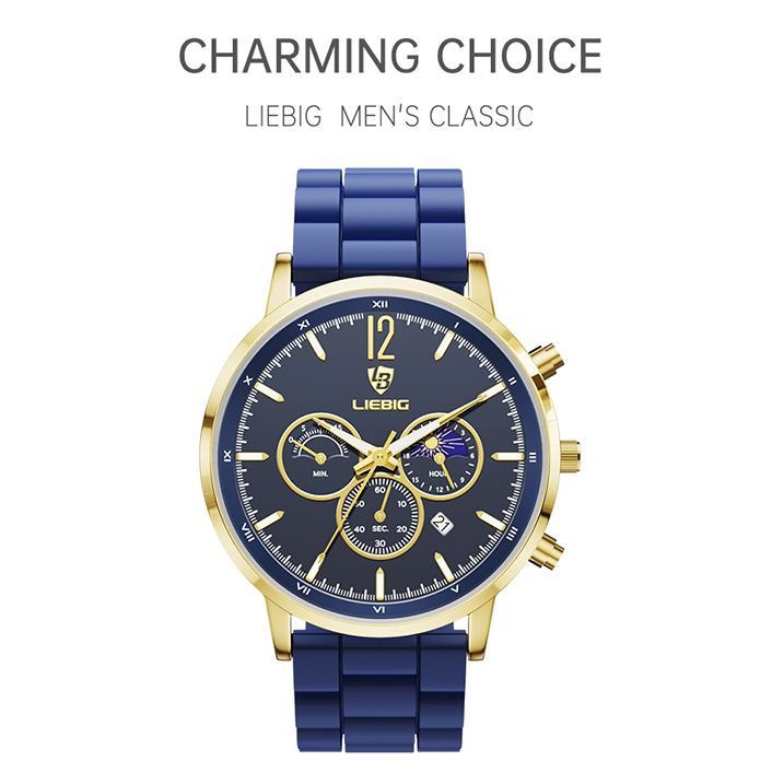 【Simple 3C】(NEW) Men Quartz Watch dial Design Waterproof Casual Style For Men L1028