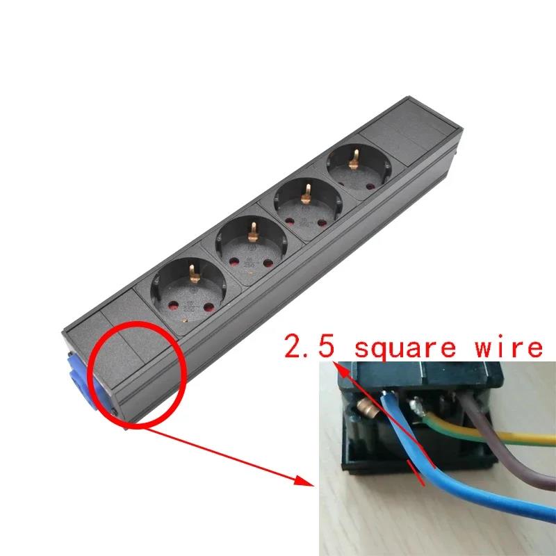 PDU Power Strips Schuko Powerlink box Power amplifier audio 3P Aviation powercon plug 2-11 AC EU Korea 4.8 4.0 standard SOCKET. 