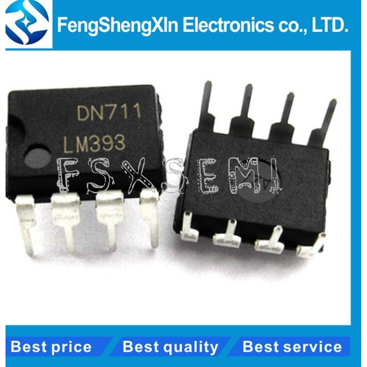 2Pcs- LM393 Low Offset Voltage Dual Comp-arator IC LM 393 Dual Supply Operation IC DIP 8 Pin IC Electrical Circuitry & Parts