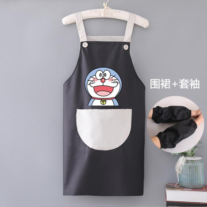 Waterproof kitchen cooking apron new female cute restaurant catering special male work clothes LOGO printing