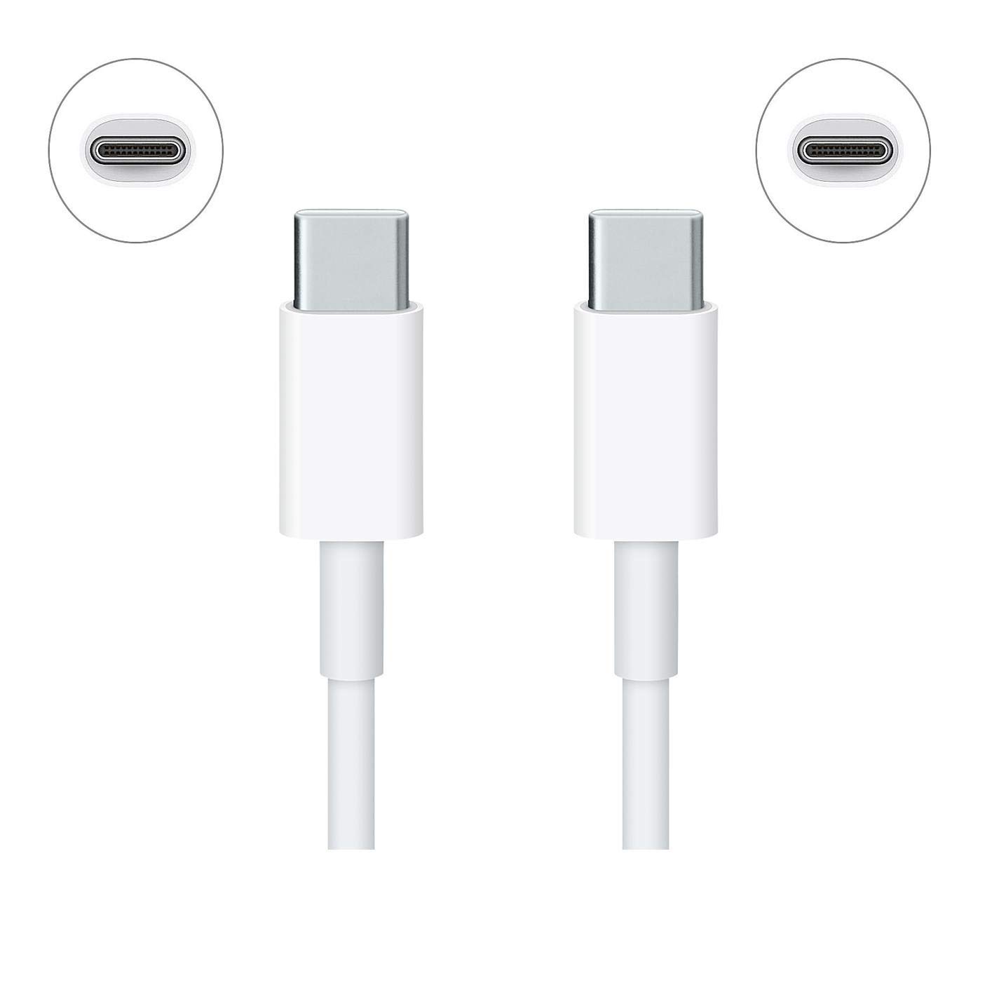 Data Cable For Xiaomi Mi 11, 11 Ultra, 1M, 3A (PD 60W) Type-C Type-C PD USB-C Data Cable For Mi10, 10T Pro, Redmi Note 10, 10 Pro, 9, 9 Pro, 8 Pro -  White. 