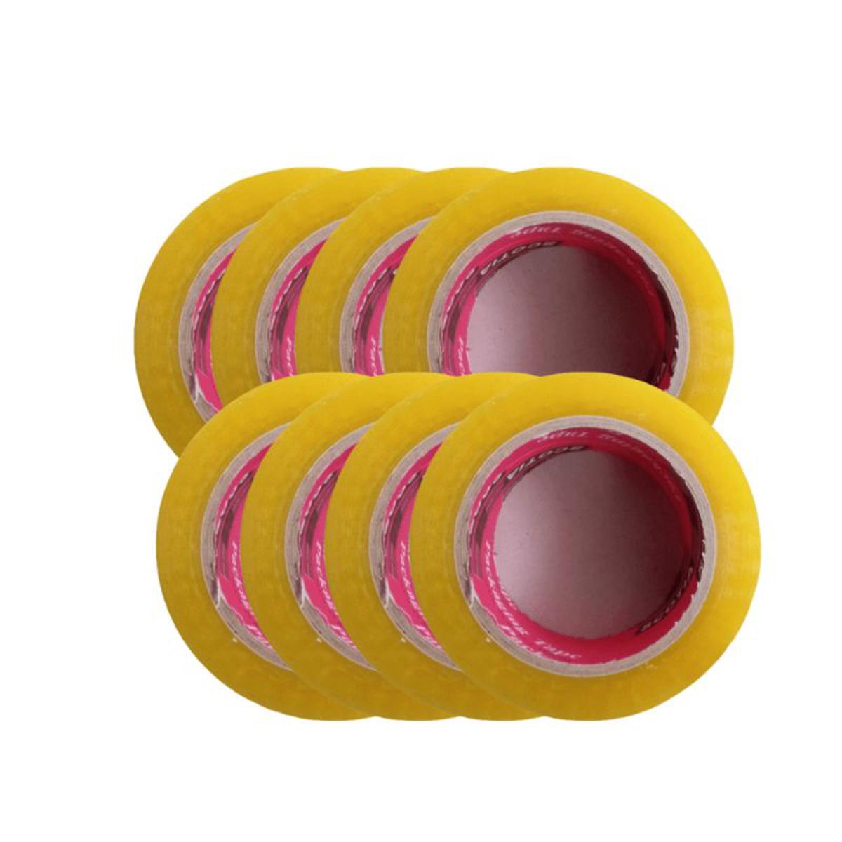 12PCS Scotch Tape - 100 Meter ( Transparent) 1 Inch(approx.)