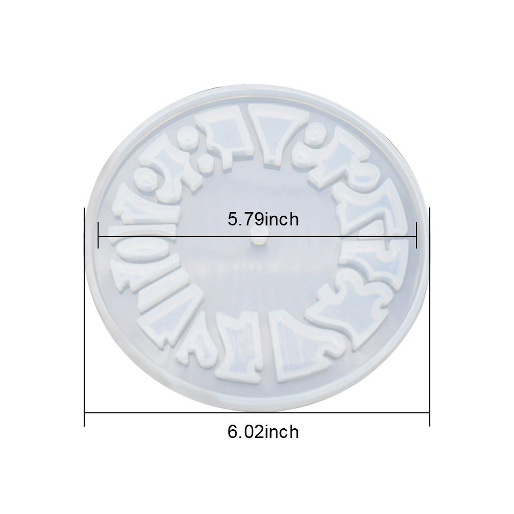 Silicone Resin Clock Arabic Numerals Mold Roman Numerals - Temu