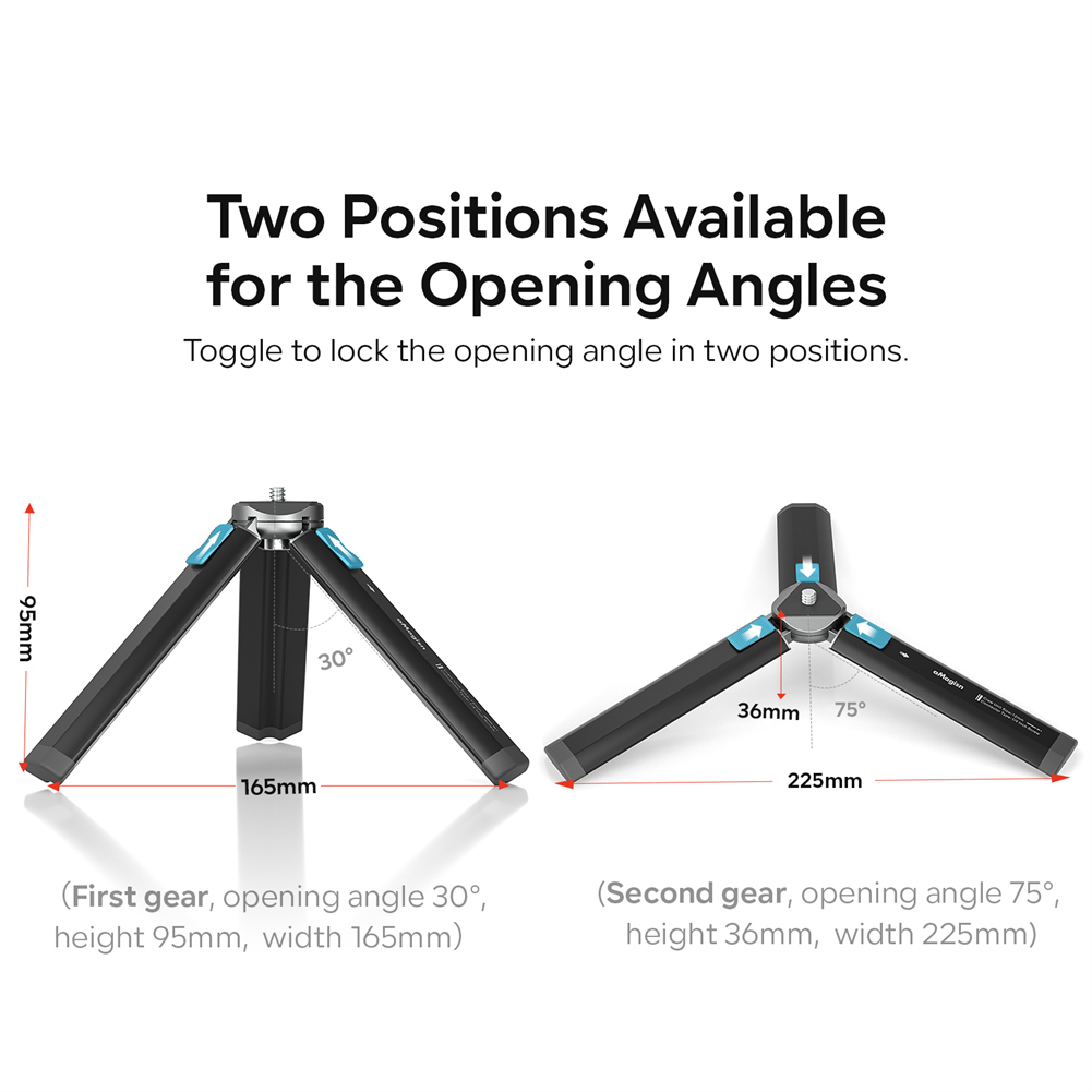 Camera Tripod Aluminium Alloy Gimbal Camera Stabilizer Tabletop Tripod Selfie Stick Tripod Action Camera Accessories. 