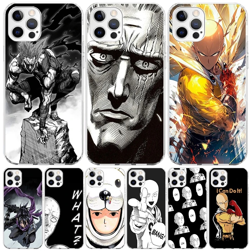 Anime One Punch Man Cover Phone Case For iPhone 11 14 Pro Max 15 13 12 Mini X 8 6S 7 Plus XS + XR 5S SE Call Mobile Coque
