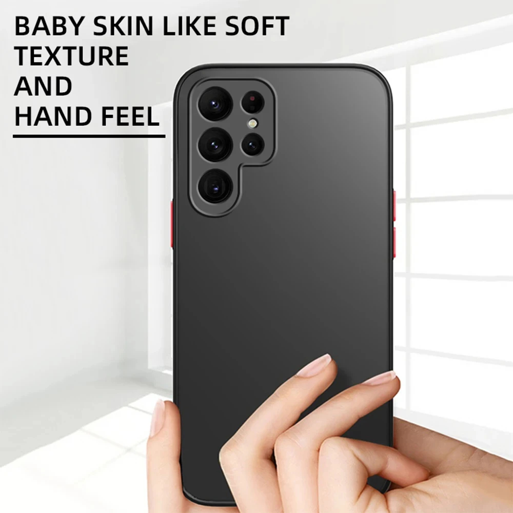 Case for Samsung Galaxy S24 Ultra Armor Matte Case for Samsung Galaxy S24 Ultra Shockproof Shell Cover Galaxy S24 Ultra PC Funda. 