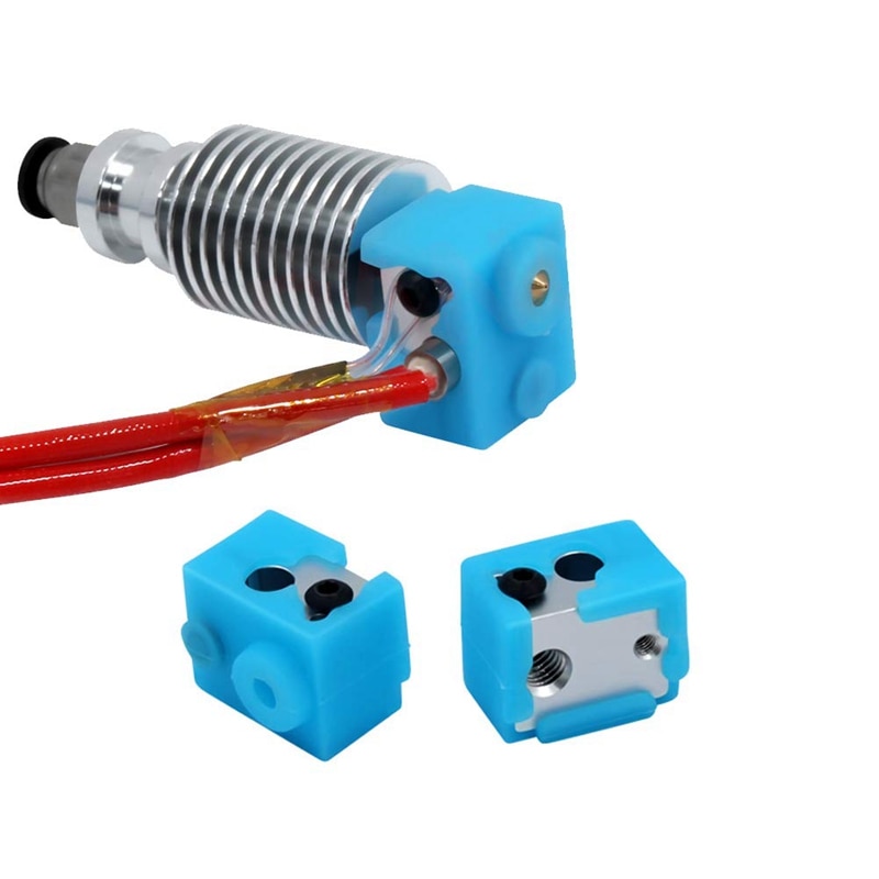 【Lejia】E3D 3D Printer Heater Block Silicone Cover Thermal Silicon V6 Hotend And E3D 0.4Mm Extruder Nozzl. 