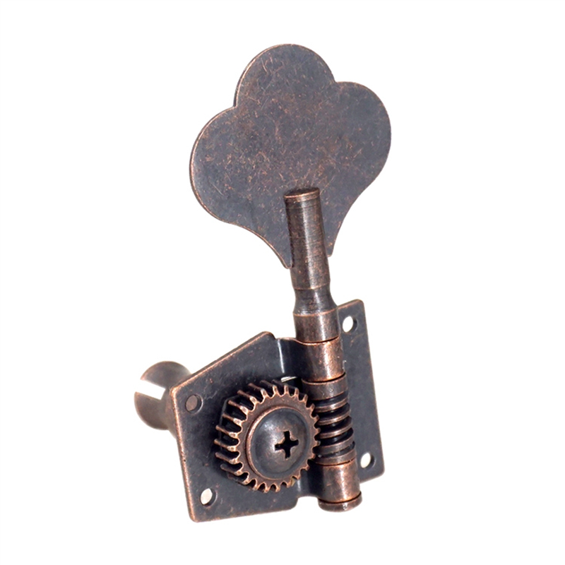 Guitar Vintage Open Bass Guitar Tuning Key Pegs Machine Heads Tuner 4R for 4 Strings Bass Red Bronze. 