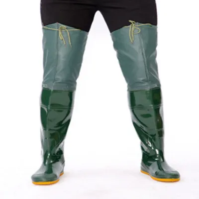 Waist high rubber on sale boots