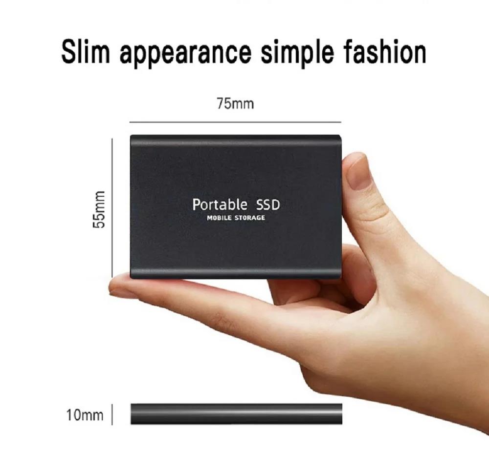 Original 2tb external hard drive 1TB portable external SSD Mini Hard Disks High-speed Drive External Solid State Hard Drive New. 