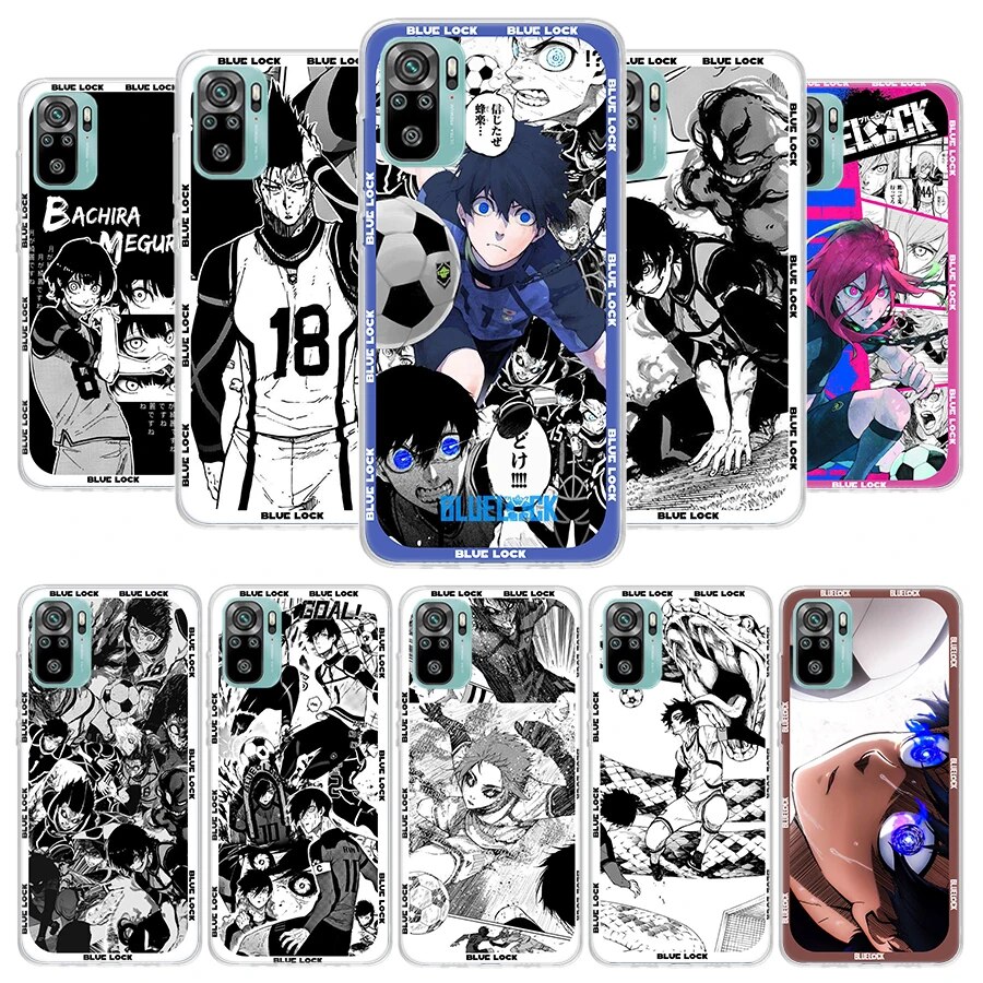Anime Blue Lock Cover Phone Case for Xiaomi Redmi 10C 10A 10 9C 9A 9 9T 12 12C 8 8A 7 7A 6 6A S2 K20 K30 K40 Pro Coque Phone Cas