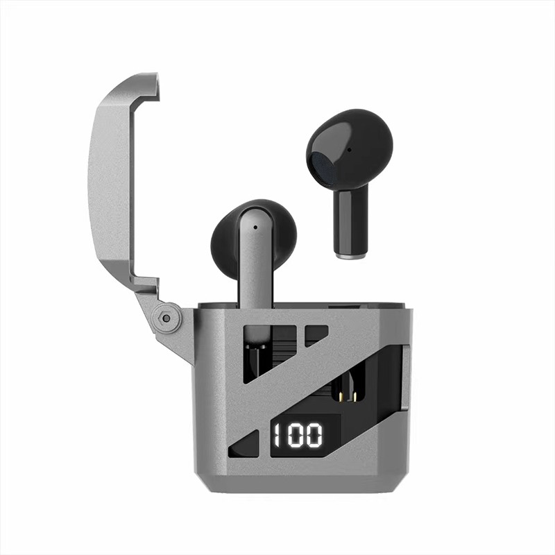 【FUPANG】Misuli style Bluetooth 5.3 earphone HiFi stereo hatch cover fashion wireless earbuds with charging case