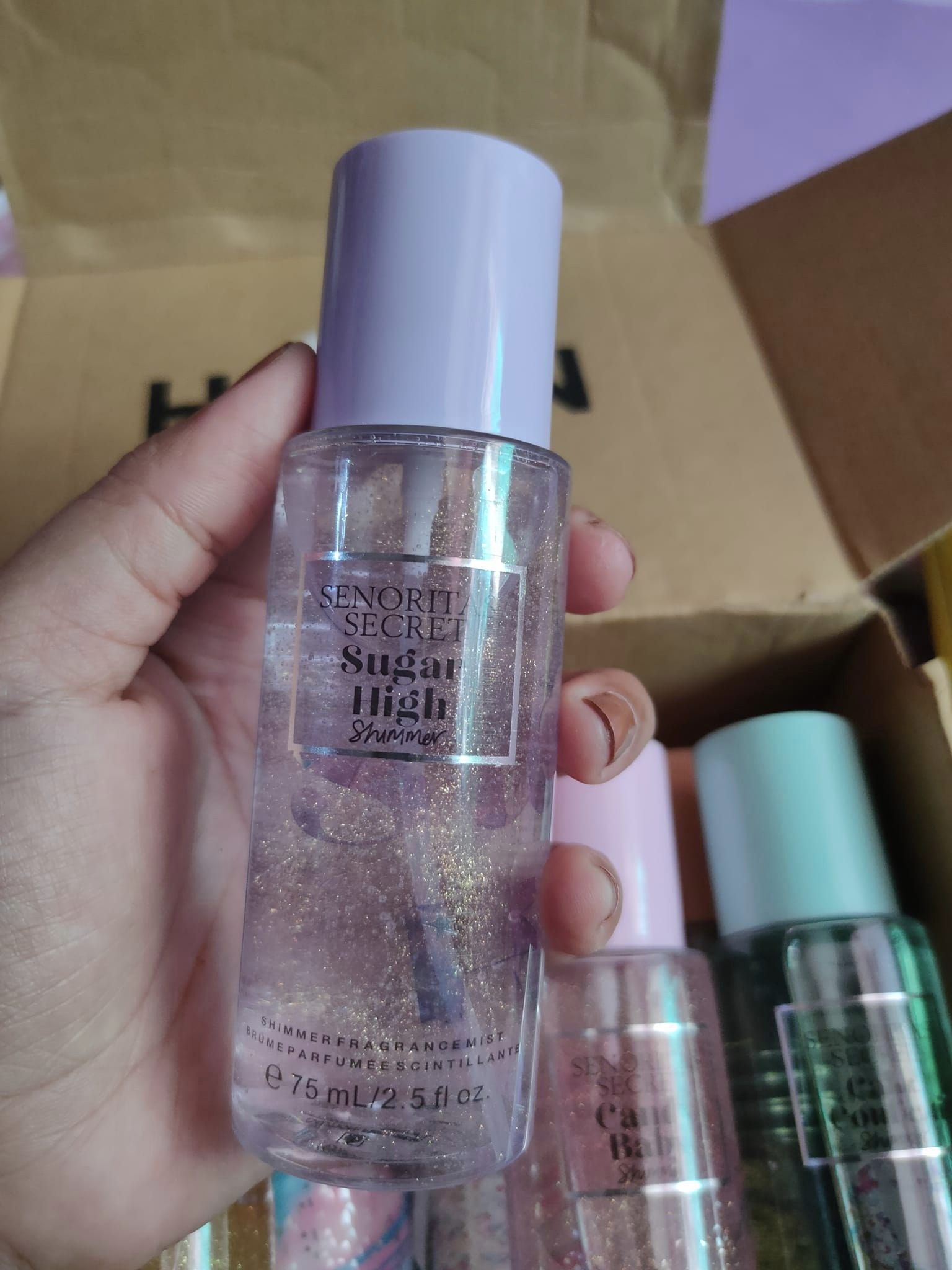 Senoritas Secret Sugar High Shimmer and Mist Combo set. 