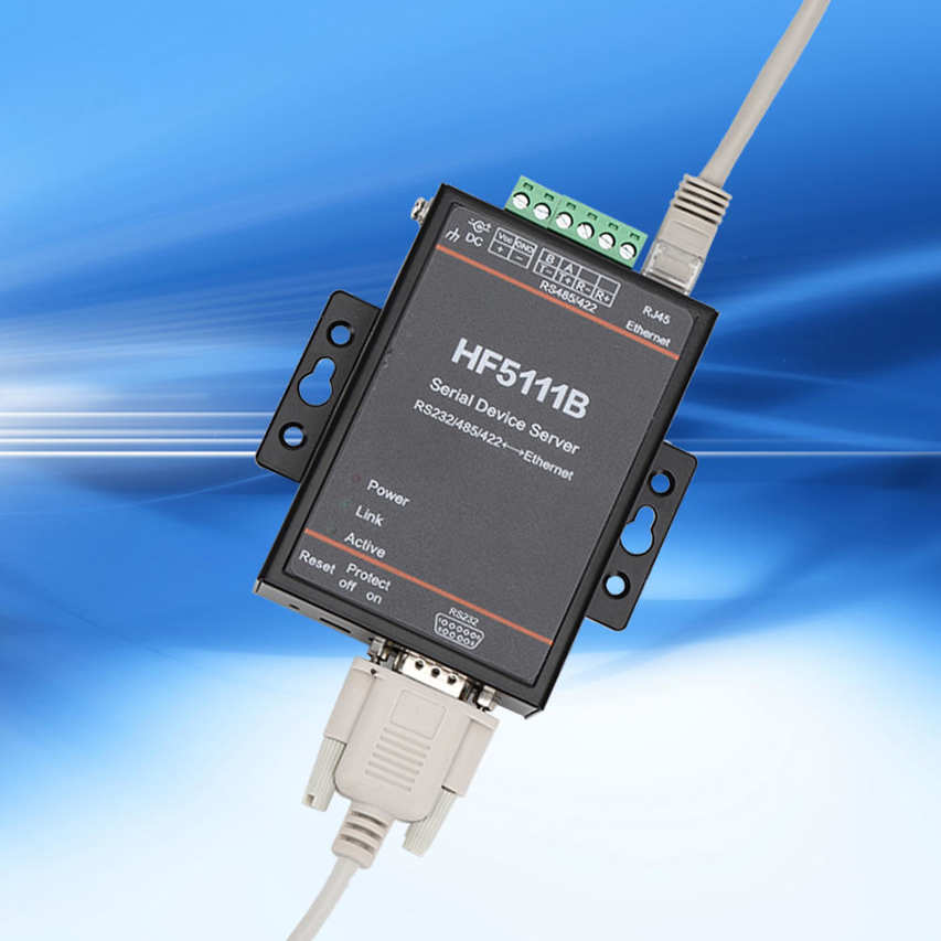 HF-5111B Serial Server 3-in-1 RJ45 RS232/RS485/RS422 to Ethernet DTU. 