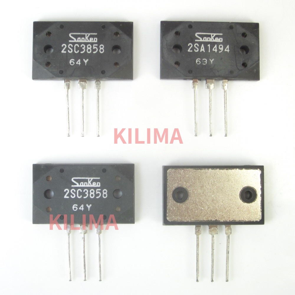 1 Pair Sanken Transistor 2SA1494 2SC3858 MT-200 Silicon A1494 C3858 NPN + PNP Audio Amplifier Transistor Power Amplifier