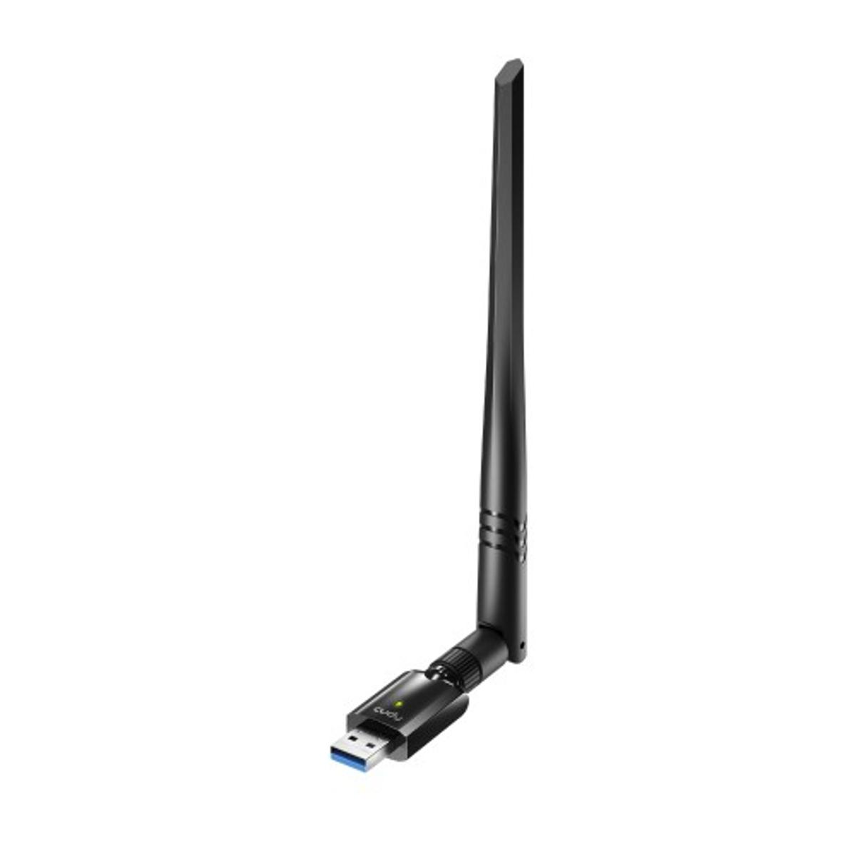 CUDY WU1400 AC1300 Mbps Dual Band High Gain USB Wi-Fi Adapter - Adapter