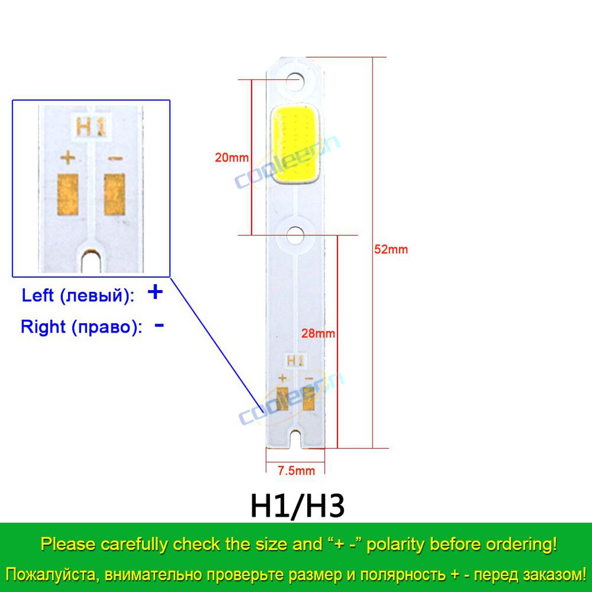 【Alizeker Mall】4pcs/lot S2 Car Headlight COB Light Source for DIY S2 Auto Headlamp H1 H3 H7 H4 High Low Beam Bulb White COB Lamp