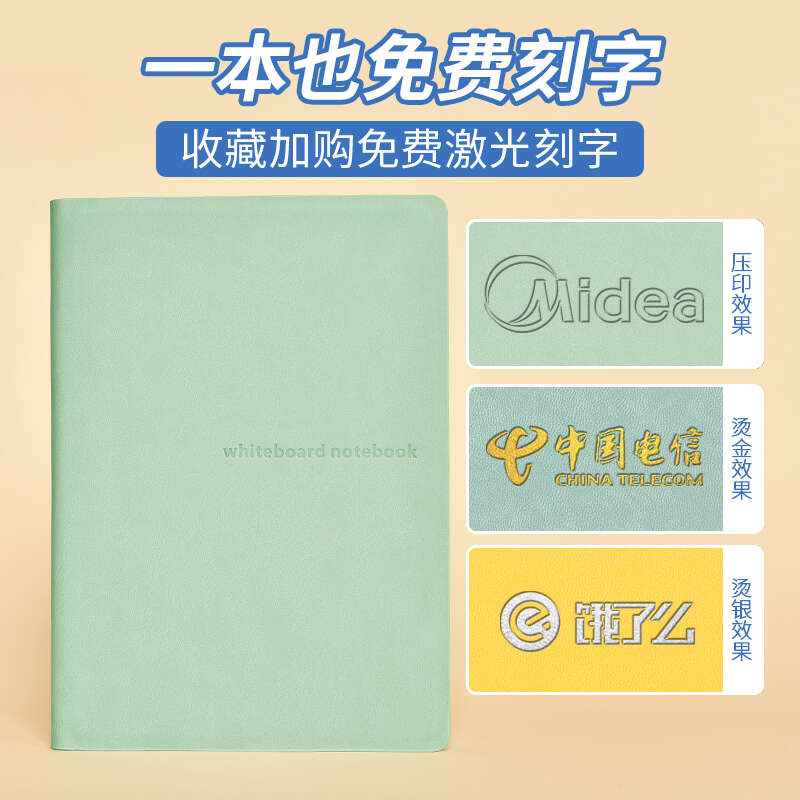 Small notebook, draft paper, leather whiteboard, desktop, note writing board, erasable A5 hand. 