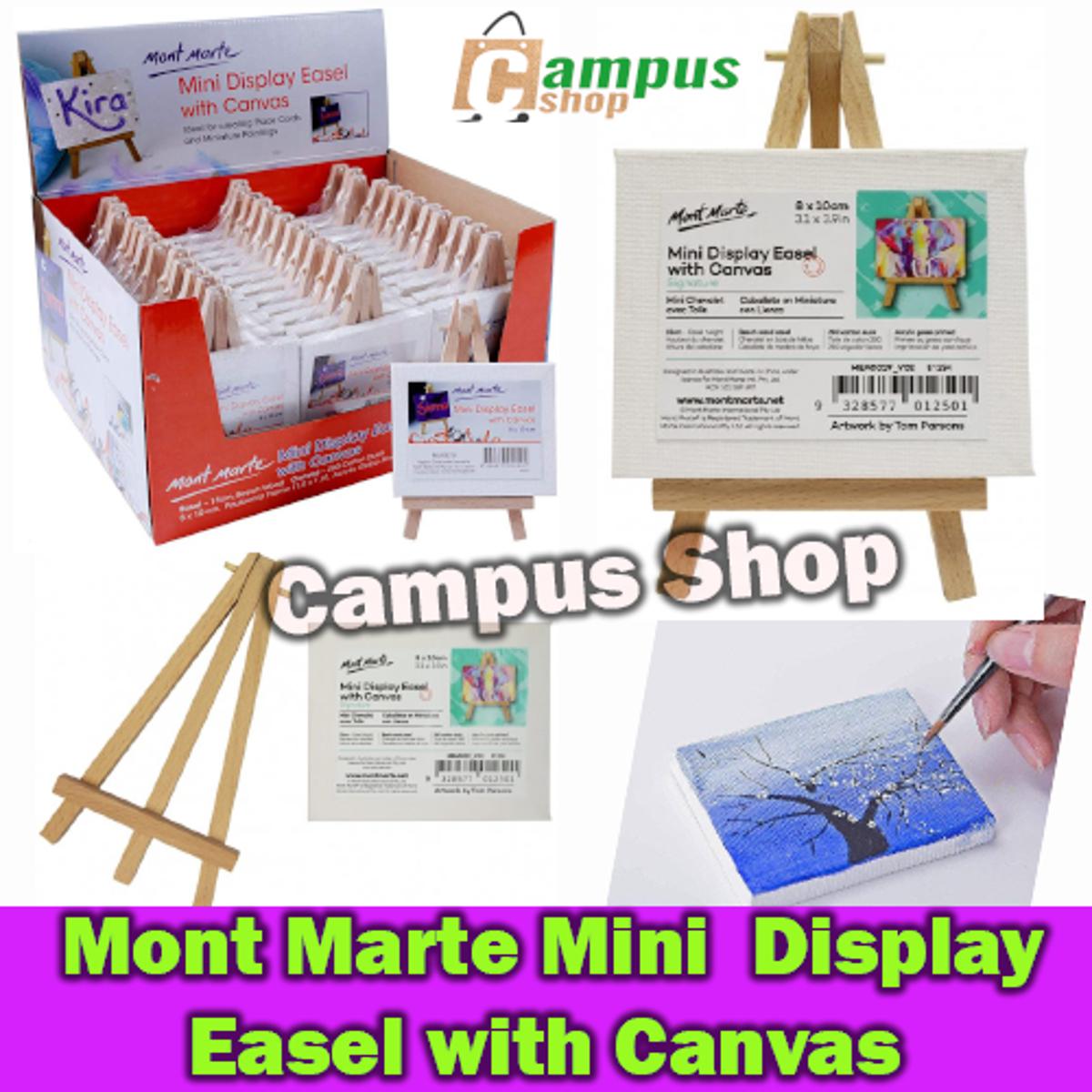 Mont Marte Mini Canvas With Display Easel - Canvas