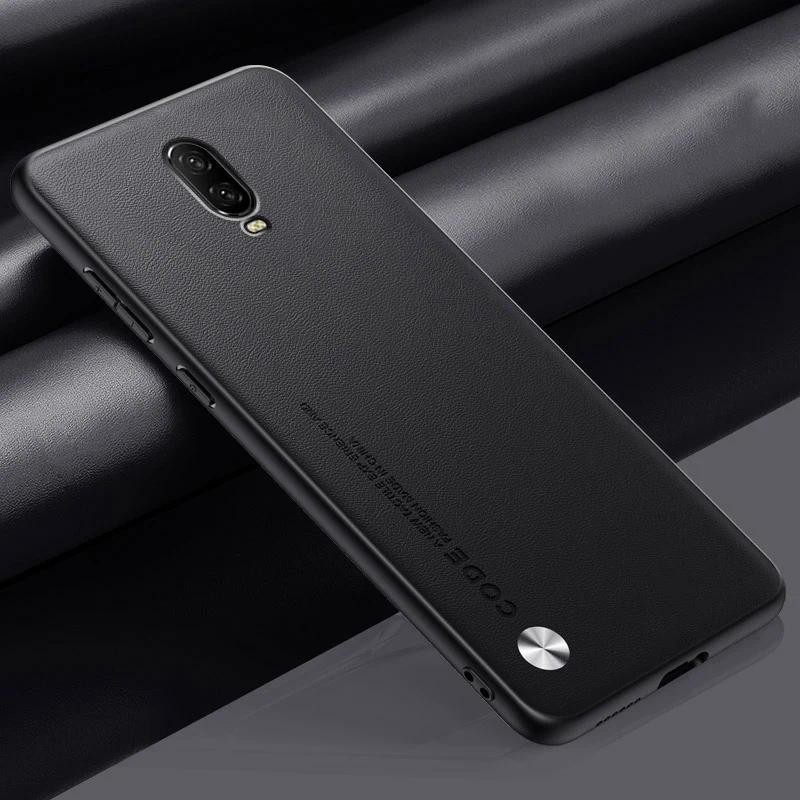 New Phone case OnePlus 6 6T Carbon Fibre Leather Silicone Shockproof Protection Casing For One Plus 6T 6 OnePlus6 T Back cover. 