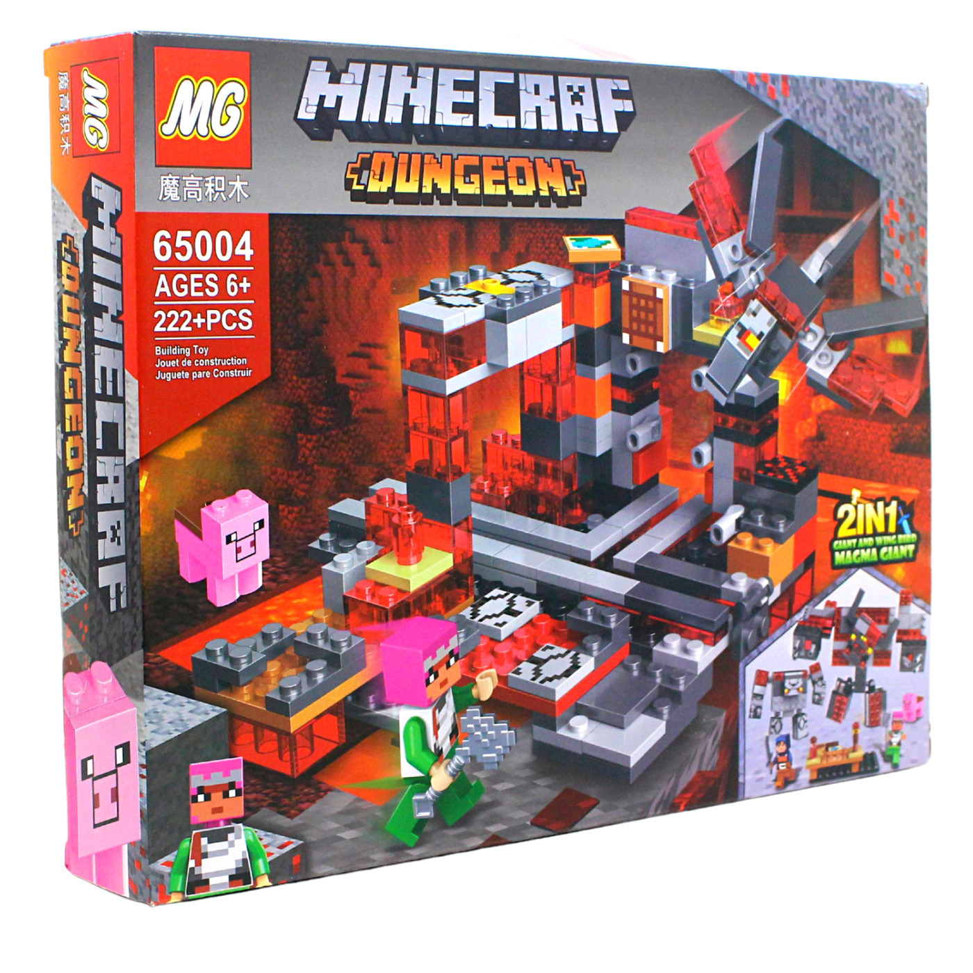 Constructor MG 65004 Dungeon Minecraft "Magma Giant" part 2 Blocks & Building Toys