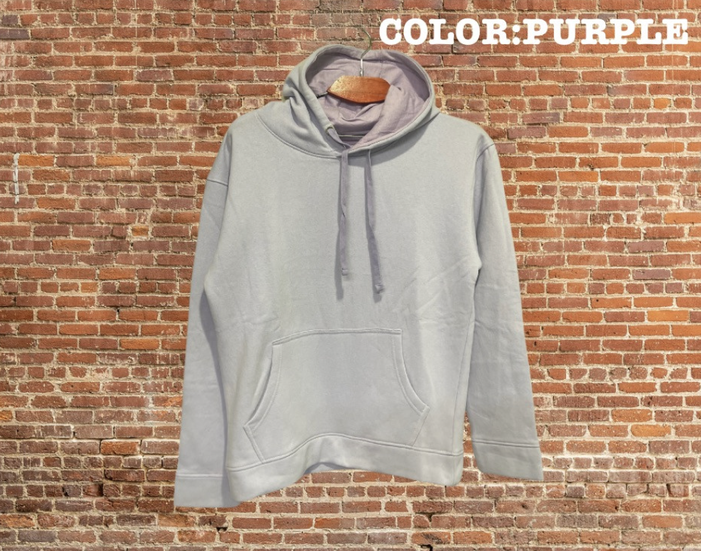 PURPLE WAVE SIGNATURE BASIC HOODIE. 