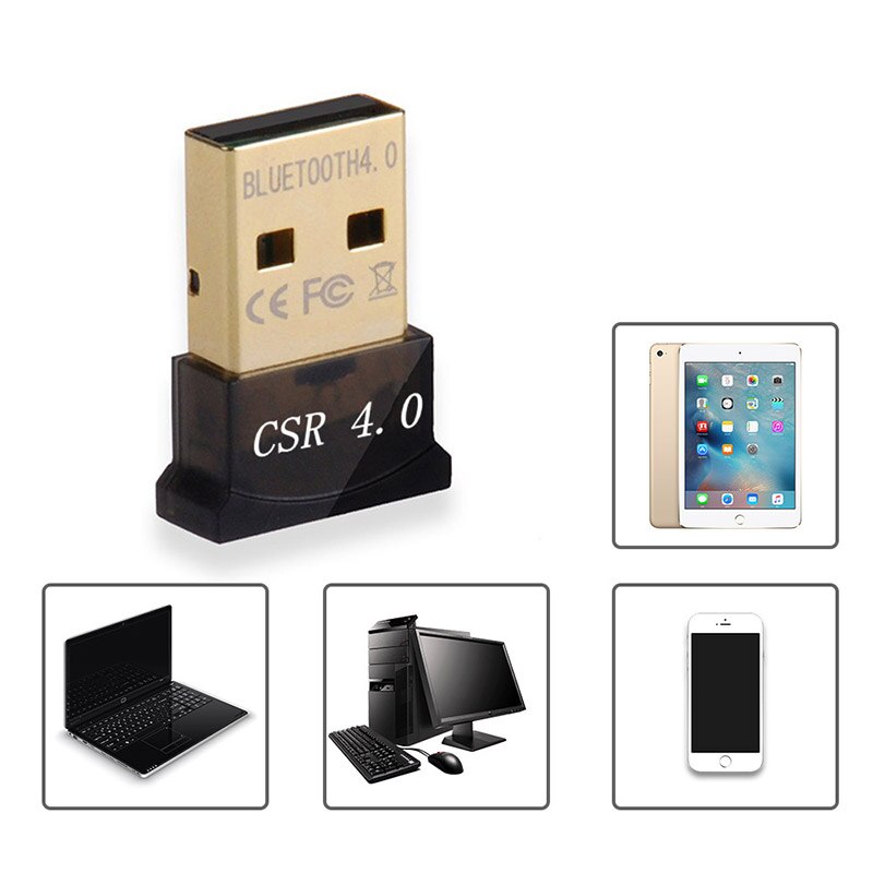 Bluetooth Adapter V4.0 CSR Dual Mode Wireless Mini USB Bluetooth Dongle 4.0 Transmitter for Computer PC. 
